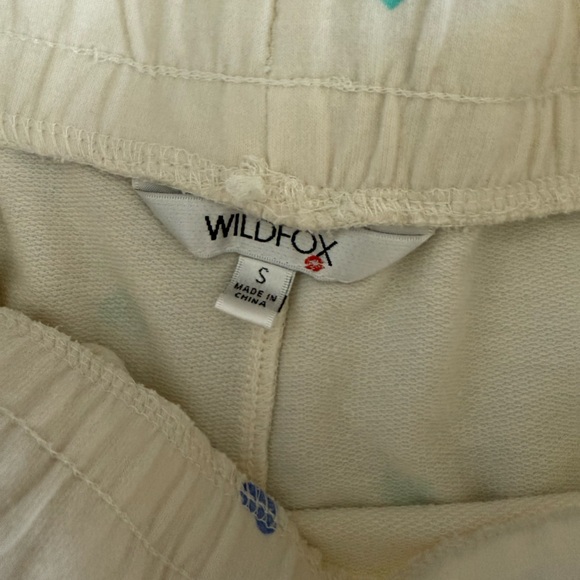 Wildfox Sweatshirt Shorts Jogger Set Sweethearts Print, size small - Picture 3 of 3
